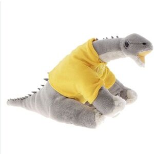 Dipolodocus plush dinosaur toy yellow London Natural History Museum t-shirt